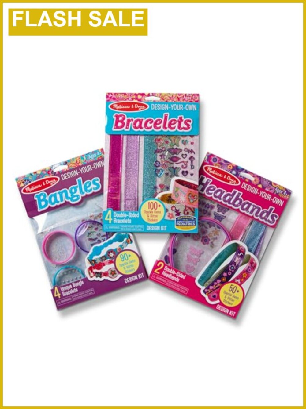Melissa & Doug Design-Your-Own Jewelry Making Kit Bangles Headbands Bracelets